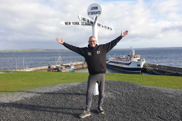 Undated handout photo of Eddie Towler who has embarked on an 870-mile run in just 17 days for charity. Photo via PA.