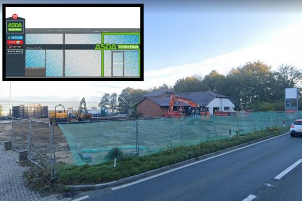 A31 service station at Winterborne Zelston being redeveloped