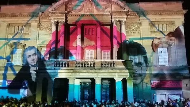 Bournemouth Echo: Images projected onto Hull City Hall during the East Yorkshire city's reign as UK City of Culture in 2017. Picture: Wikimedia Commons