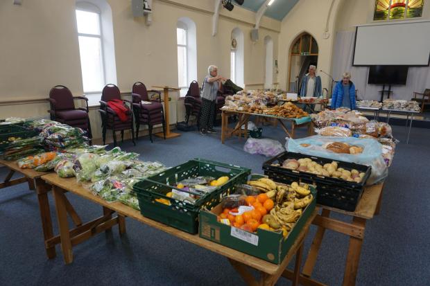 Bournemouth Echo: Most of the fresh food put out goes by the end of the event
