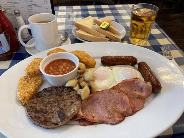 Bournemouth Echo: The Fat Boy Slim breakfast at Binnies Café in Wimborne Road, Bournemouth