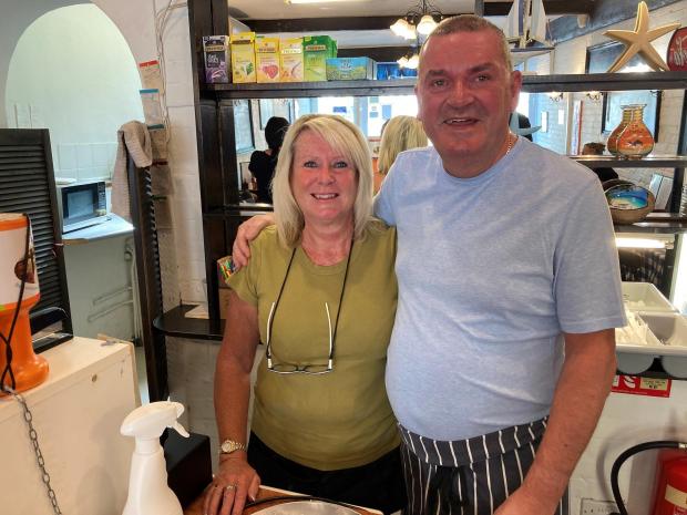 Bournemouth Echo: Andrea and Barry Thompson of Binnies Café in Wimborne Road, Bournemouth