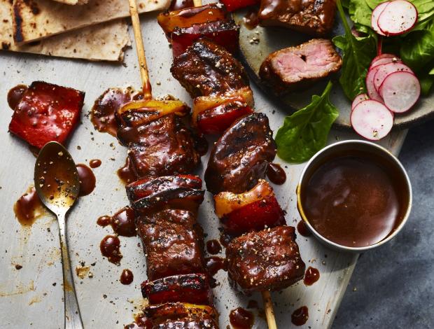 Bournemouth Echo: The Collection Master Grill rump steak kebabs. Credit: Marks and Spencer
