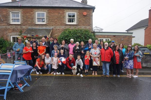 Bournemouth Echo: Residents in Jubilee Road celebrating the Platinum Jubilee