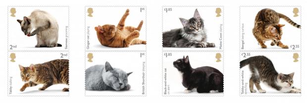 Bournemouth Echo: The full collection of eight stamps (Royal Mail/PA)