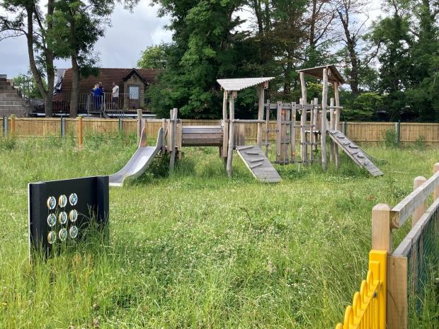 Bournemouth Echo: Closed play park at the Canford Paddock estate development in Poole