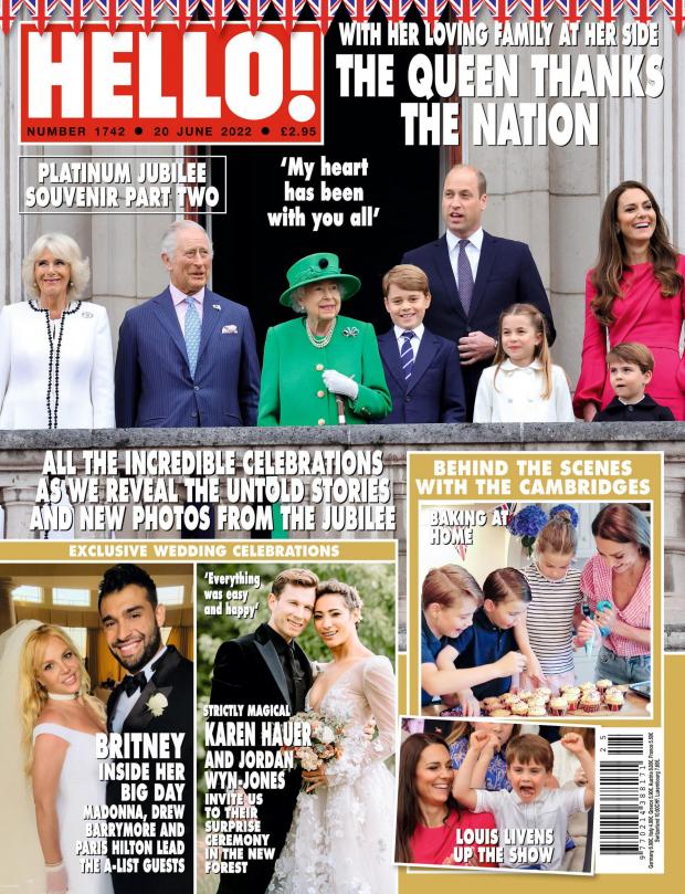 Bournemouth Echo: Handout issued by Hello! of the front cover of their latest edition to go with SHOWBIZ Hauer. Issue date: Monday June 13, 2022. PA Photo. See PA story SHOWBIZ Hauer . Photo credit should read: Hello!/PA Wire ..NOTE TO EDITORS: This handout photo may only