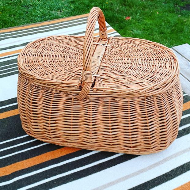 Bournemouth Echo: Oval Wicker Picnic Basket Ollie. Credit: Not On The High Street