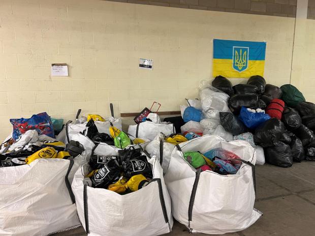 Bournemouth Echo: Donations at Castlepoint warehouse.