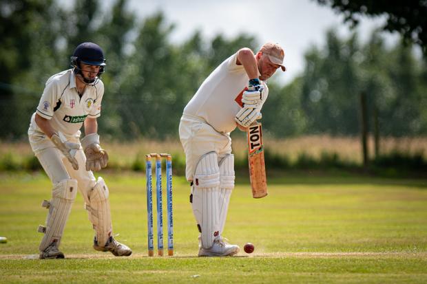 Dave Adkins scored a superb 84 not out to help Portland to victory Picture: IAN MIDDLEBROOK