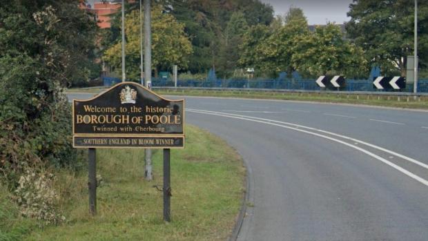 Bournemouth Echo: Welcome to Poole sign on the A338 Wessex Way. Picture: Google
