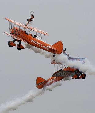 The Breitling Wingwalkers. Picture: Corin Messer.