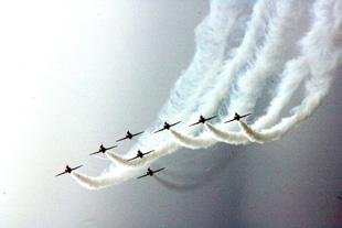 The Red Arrows. Picture: Sally Adams.