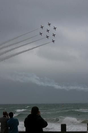 Bournemouth Air Festival 2010. Pic by Hattie Miles. Red Arrows.