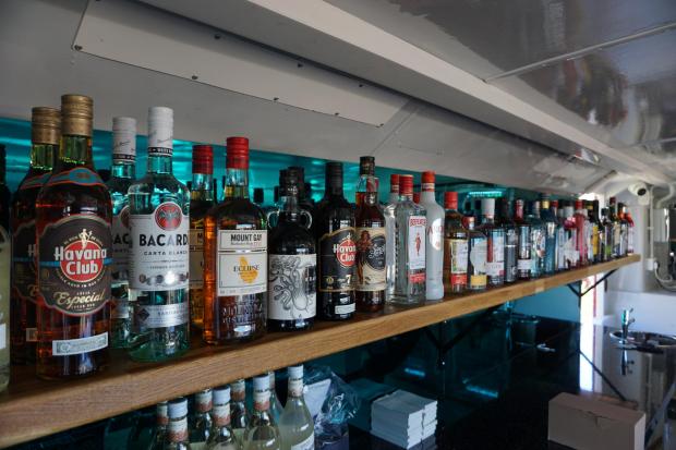 Bournemouth Echo: Alcohol inside the bar
