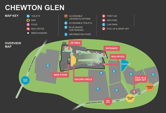 Bournemouth Echo: Overview of concert location at Chewton Glen in New Milton