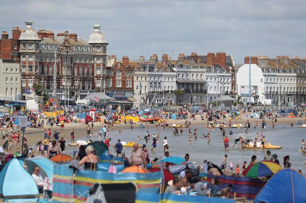 Bournemouth Echo: Weymouth Beach was Dorset's highest location on TikToks' best beaches list.  Photo: PA