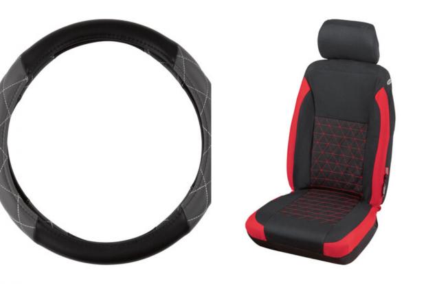 Bournemouth Echo: Steering Wheel Cover and Car Seat Cover (Lidl/Canva)