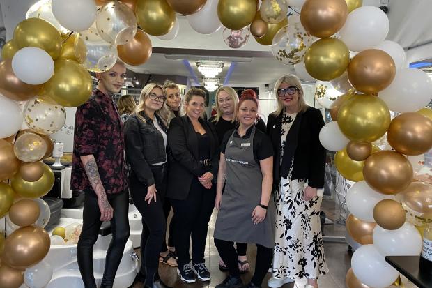 Hairdressers celebrate life of customer who battled cancer for over eight years. Picture: Deep South Media