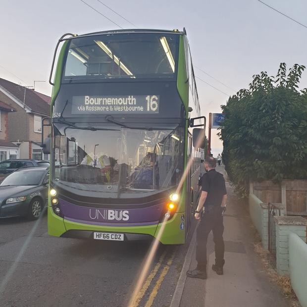 Bournemouth Echo: Police have been on buses looking out for trouble