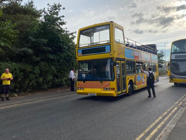 Bournemouth Echo: Yellow Buses final day of operation on Thursday, August 4, 2022. Picture: David Hill