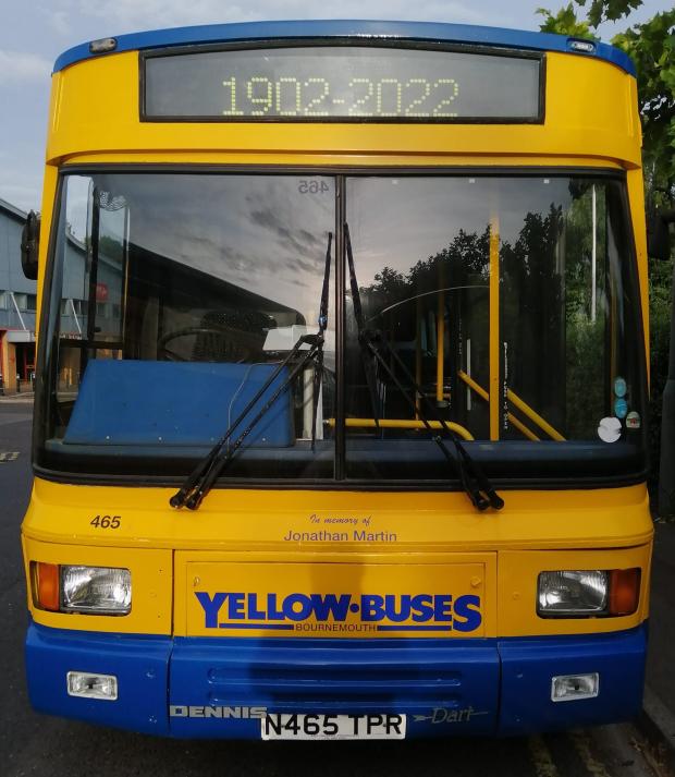 Bournemouth Echo: Old Yellow Buses model brought back for the final day of operations. Picture: Josh Faramus