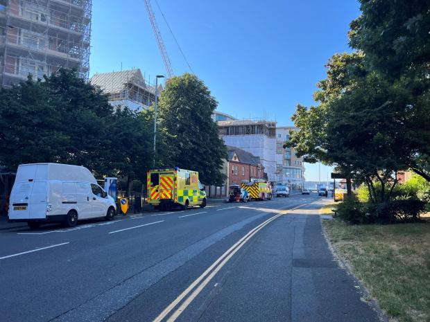 Bournemouth Echo: Police, fire crews and paramedics attended the incident