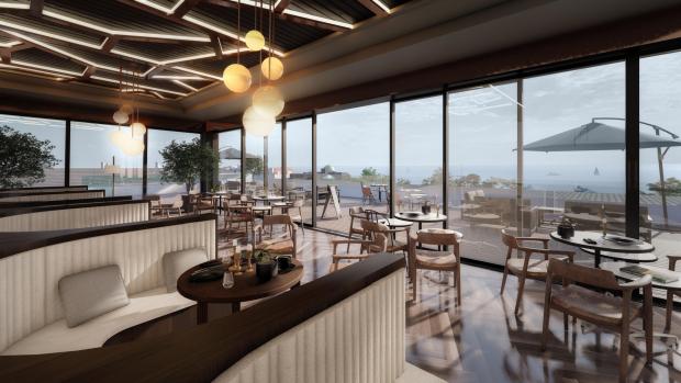 Bournemouth Echo: CGI of the rooftop restaurant at the Nici in Bournemouth