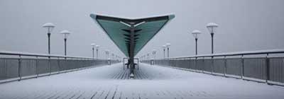 December 2, 2010. Boscombe Pier in the snow. Picture by Chris Skone-Roberts 
