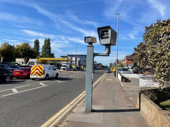 Bournemouth Echo: Speed camera in Barrack Road Bournemouth Echo: Speed camera in Barrack Road