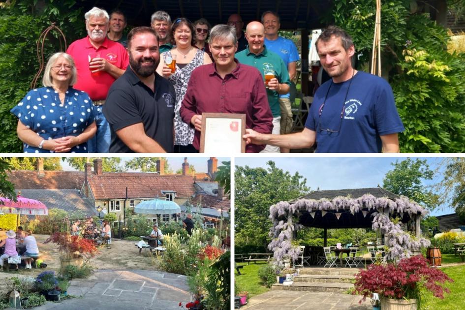 White Lion Inn at Bourton wins CAMRA pub garden award 