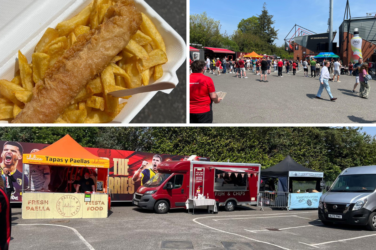 Reviews of food stalls at AFC Bournemouth's new fanzone perimeter