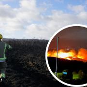 Studland heath fire caused by bonfire