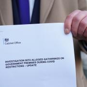 Following the release of the redacted Sue Gray report, the Metropolitan Police have said they are reviewing more than 300 images and 500 pages of information. Picture PA
