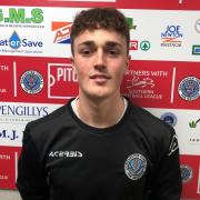 Dorchester loanee Jack Wadham impressed on his debut against Supermarine     Picture: DTFC