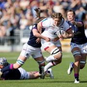 England's Poppy Cleall in action during the TikTok Women's Six Nations match at the DAM Health Stadium, Edinburgh. Picture date: Saturday March 26, 2022.