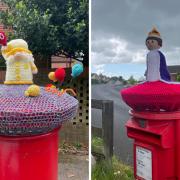 Post boxes get knitted makeovers for Queen's Jubilee - send us your pictures