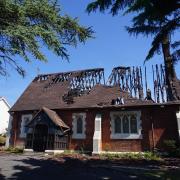 Damage to the Mudeford All Saints Church