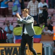 Scott Parker applauding fans after Cherries' opening day win at the Vitality Stadium over Aston Villa (Pic: Richard Crease)