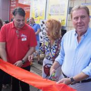 Harry Redknapp and his wife Sandra open Jollyes pet store in Poole