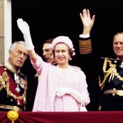 Queen celebrates her silver jubilee in 1977 alongside Prince Philip and Mountbatten (PA)
