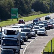 Crash on A338 causes rush hour delays