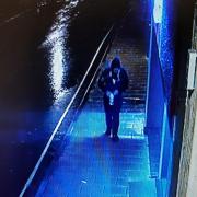 Police investigating two commercial burglaries in Gillingham have released CCTV images of the suspects (Dorset Police image)
