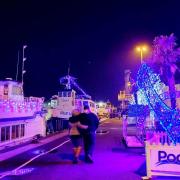 Christmas lights on Poole Quay captured by Debs Baker