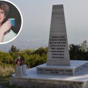 Memorial to victims of Talia Airways Flight 2H79 crash, including Bournemouth woman Andrea Pegg.