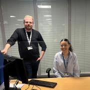 Jamie White, Deputy Operations Manager and Nadia Mohammed, volunteer Advisor from Citizens Advice in Bournemouth.