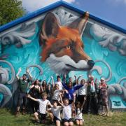 The new mural at the Branksome Centre has been unveiled.