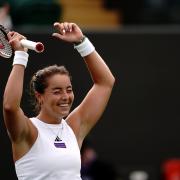 Jodie Burrage beat Caty McNally at Wimbledon