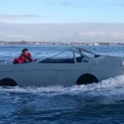 WATCH: Man builds and tests homemade amphibious car on Poole Harbour