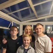 Jack with his family.